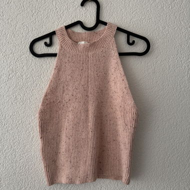 Top in maglia MNG rosa, taglia S