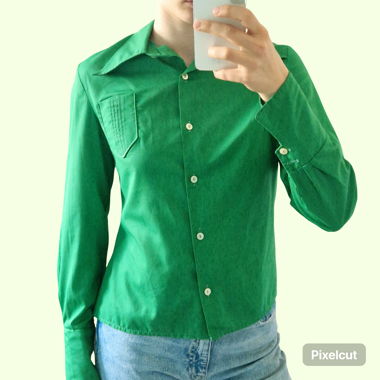 Hemd Bluse Gr. S grün
