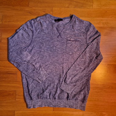 Maglione manica lunga blu