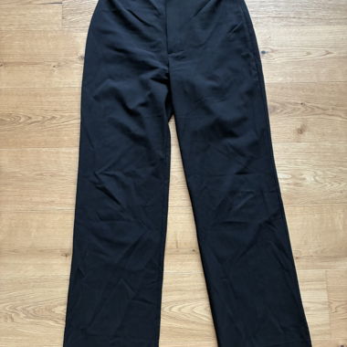 Pull&Bear Black Fabric Trousers