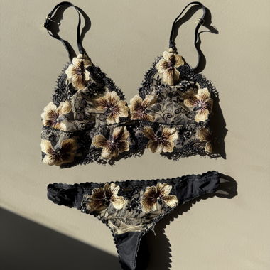 Nette Rose Floral-Wäsche-Set