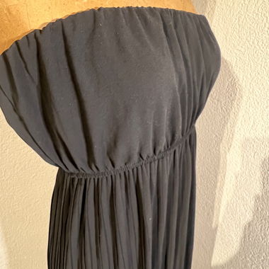 Robe longue bustier noire