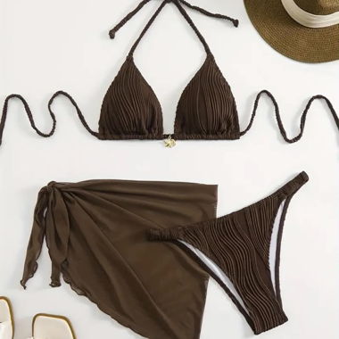 Brown Bikini Set L 40 
