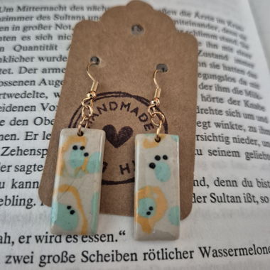Handgefertige Tonohrringe