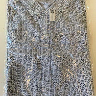 Patterned Button-Up Shirt