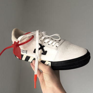 Off White Canvas Sneakers