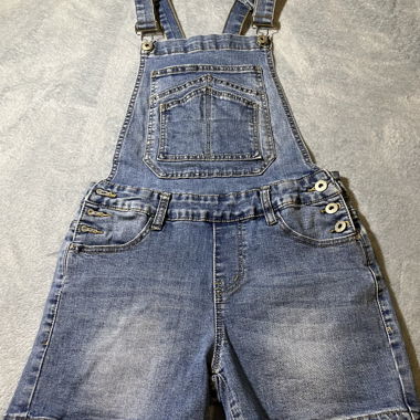 Kurze Latzhose aus Denim Grösse XS
