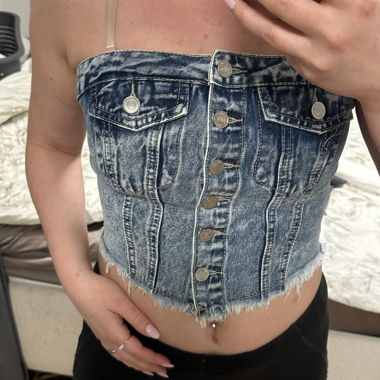 Jeans Corsage Bandeau Top / unworn