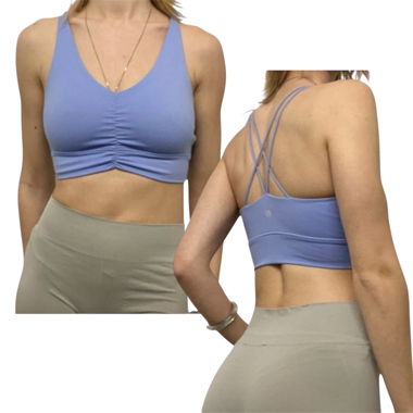 baby blue sports bra