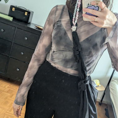 COS  Hitch Oversized Umhängetasche Nylon Satin 
