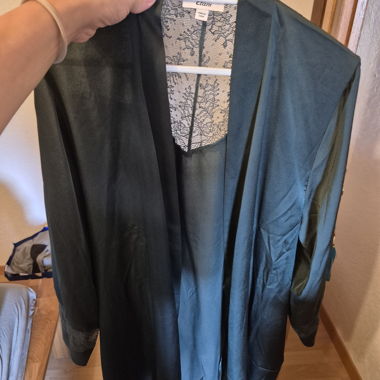 Satin dressing gown 