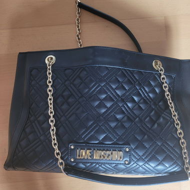 goldene Love Moschino Handtasche