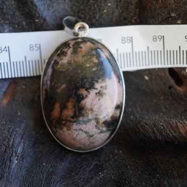 Pendentif Rhodonite