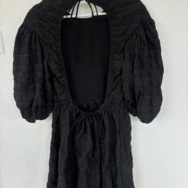 Abito nero Weekday scollato dietro taglia S