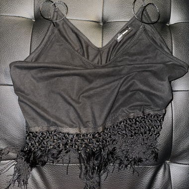 Tally Weijl Crop Top – Schwarz – Grösse M