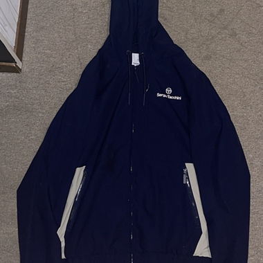 Navy zip-up hoodie Sergio Taccini