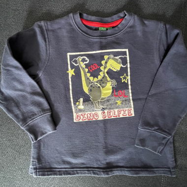 Maglione per bambini con motivo dinosauro, taglia 104