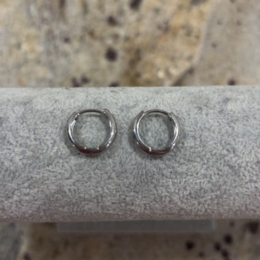 Silver-coloured Hoop Earrings