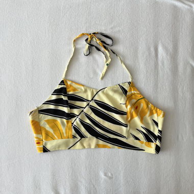 Top corto senza schienale con collo halter dal Brasile