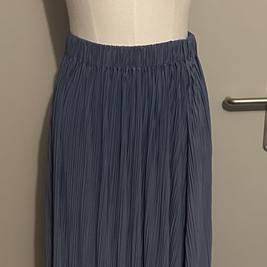 Jupe midi plissée bleue Samsøe