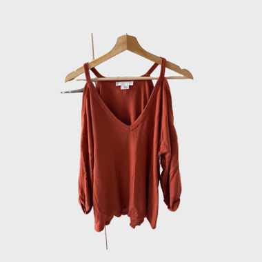 Süsser schulterfreier Pullover 