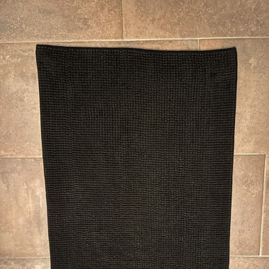 Tapis de bain noir 
