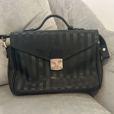 Maison Mollerus- Handtasche mit Goldverschluss