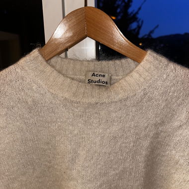 ACNE alpaca cream sweater 