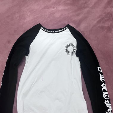 Chrome Hearts Black & White Long Sleeve T-Shirt