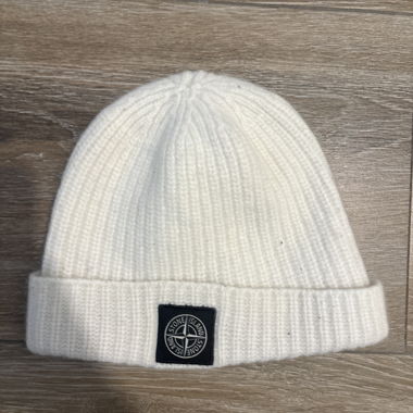 Bonnet Stone Island blanc