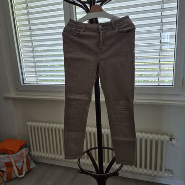 Pantalon slim beige 