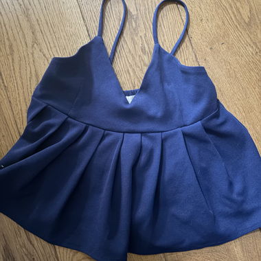 Dark blue top