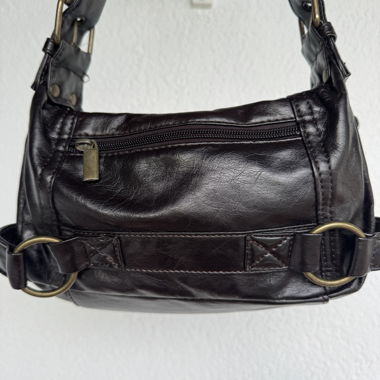 Sac bandoulière brun foncé