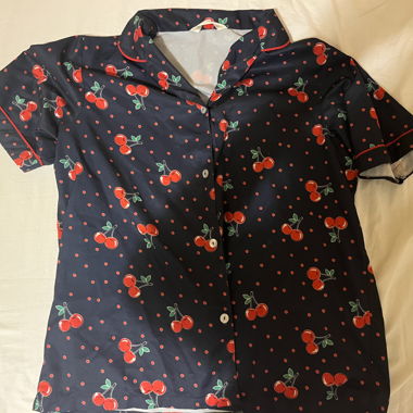 Cherry Print Pajama Set
