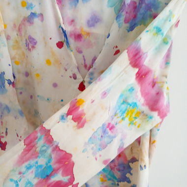 Hand-batik viscose  blouse Maddison size 44