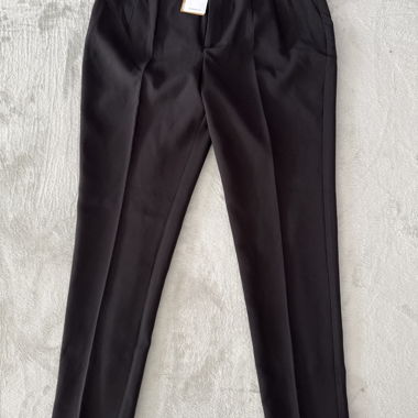 Black fabric trousers size 42
