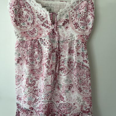Blumenmuster Trägerkleid XS