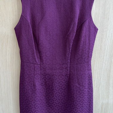 Elegant Purple Sleeveless Dress 