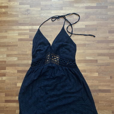 Neck halter dress