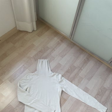 Rollkragenpullover - weiss
