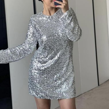 Pailletten-Kleid von H&M, Grösse M