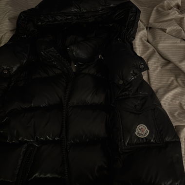 Moncler Maja down jacket black with hood