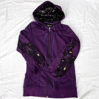 Purple Jaune Rouge Zip Up Hoodie