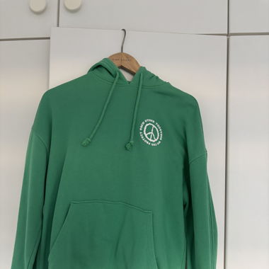 grüner Hoodie 