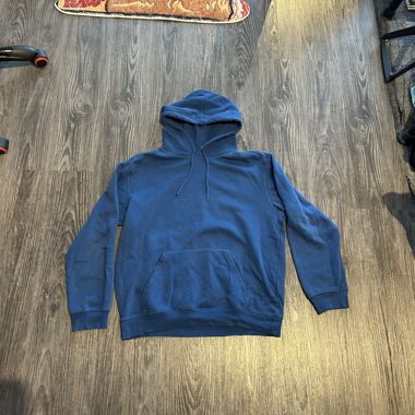 Basic Hoodie Blau