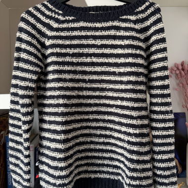 Pull rayé en maille