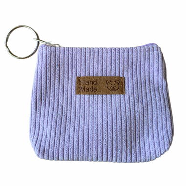 Porte-monnaie lilas avec anneau de clés