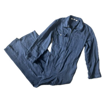 Blauer Overall