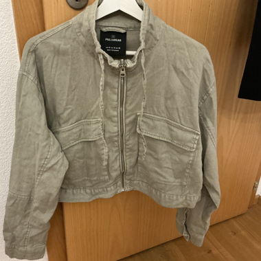 Green Cropped Jacket