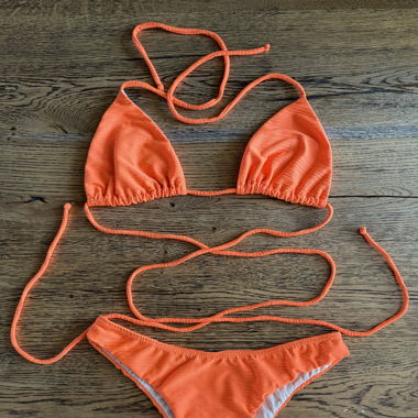 Bikini Mormaii arancione fluo – Tanga brasiliano